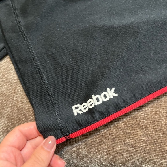 Men’s Reebok Track Pants- Black with Red Stripe, Size Medium - Picture 2 of 5